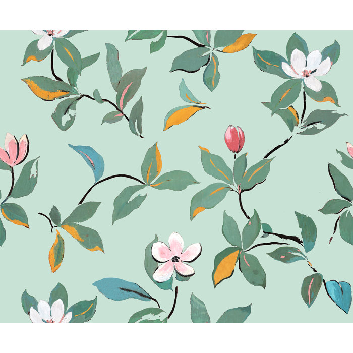 Plateau De Service Acrylique Paul Marrot - Motif Floral 48x37cm (Occasion Bon État)